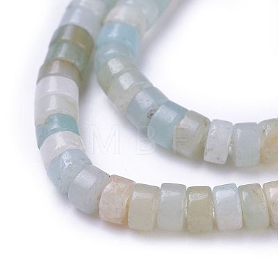 Natural Flower Amazonite Beads Strands G-G783-08A-1