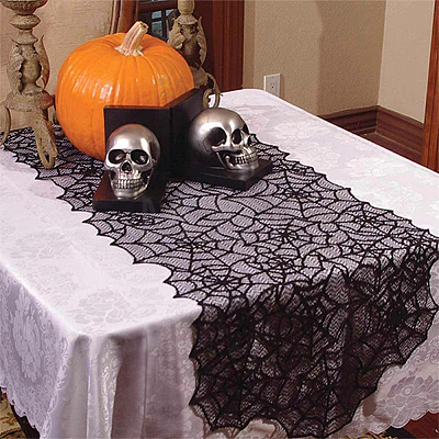 Halloween Spider Web Fabric DIY-WH0410-19B-1