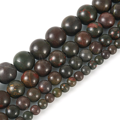 4 Strands 4 Styles Natural Polychrome Jasper & Picasso Stone & Picasso Jasper Bead Strands G-TA0002-16-1