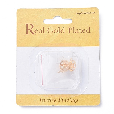 Brass Stud Earring Findings X-KK-T029-21G-1