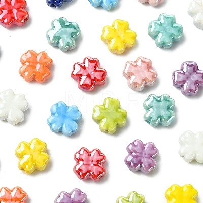 30Pcs 10 Colors Handmade Porcelain Beads PORC-FS0001-51-1