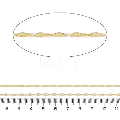 Rack Plating Brass Dapped Chains AJEW-Q153-02G-17-1