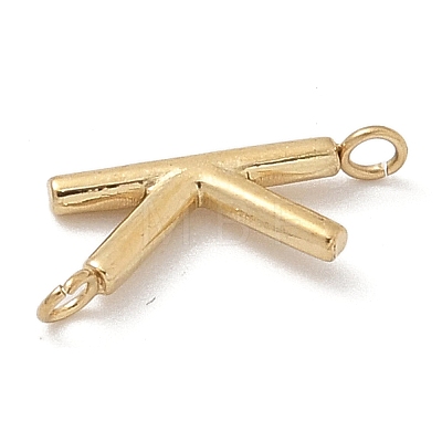 304 Stainless Steel Letter Connector Charms LS-STAS-M108-01G-11-1