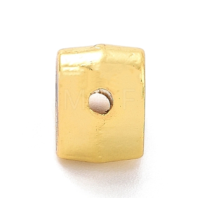 Eco-friendly Rack Plating Brass Enamel Beads KK-F843-30G-05-1