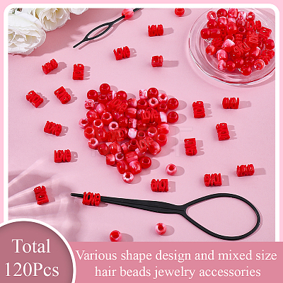 1Bag Plastic Hair Braiding Tool FIND-PA0001-61-1