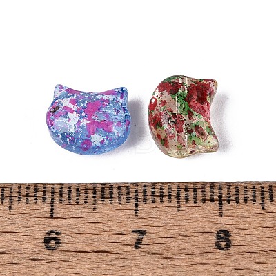 Picasso Transparent Glass Beads SEED-N012-07-1