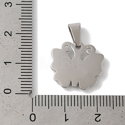 Non-Tarnish 304 Stainless Steel Pendants STAS-Z075-18P-1