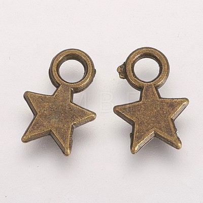 Tibetan Style Stamping Blank Tag Charms Pendants X-TIBEP-A123046-AB-FF-1