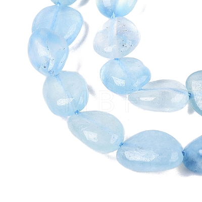 Natural Aquamarine Beads Strands G-R445-8x10-36-1