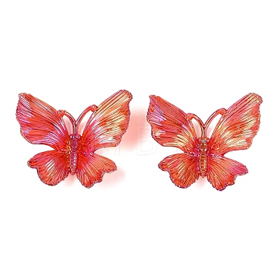Transparent Plastic Pendants KY-N025-44H-1