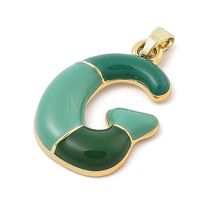 Alloy Enamel Pendants ENAM-S023-01G-G-1