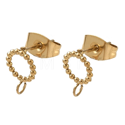 304 Stainless Steel Stud Earring Findings SA-CBA22DE-05G-02-1