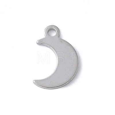 925 Sterling Silver Moon Charms STER-M099-03P-1