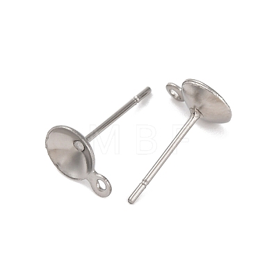 Anti-Tarnish 304 Stainless Steel Stud Earring Findings STAS-S151-01P-B-1