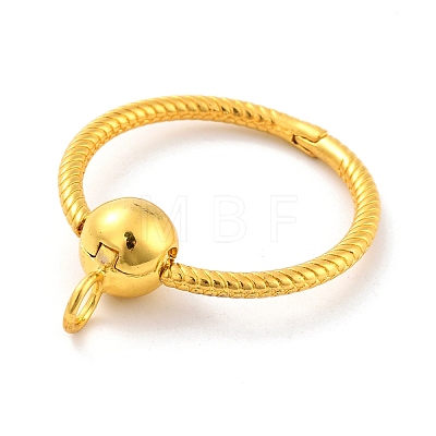 Openable Snake Chain Shape Brass Pendants KK-I685-02G-1