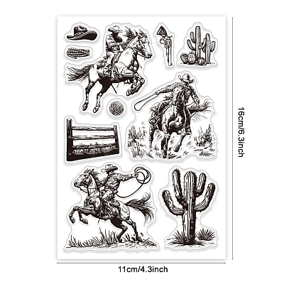 Custom Summer Theme PVC Plastic Clear Stamps DIY-WH0631-0091-1