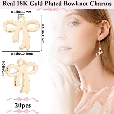 20Pcs Brass Charms KK-BBC0015-22-1