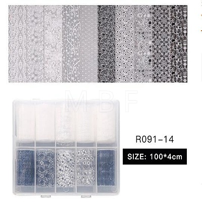 10Rolls 2 Colors Nail Art Transfer Stickers MRMJ-R091-14-1