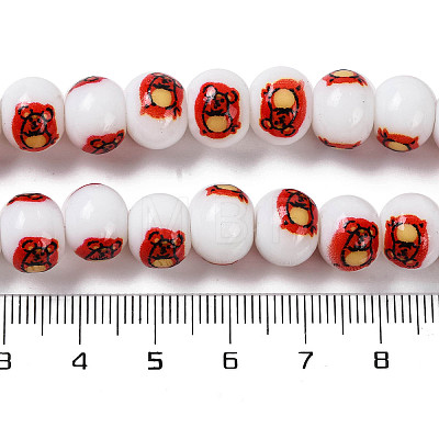 Printing Glass Beads for Necklaces Bracelets Making GLAA-B020-02A-03-1