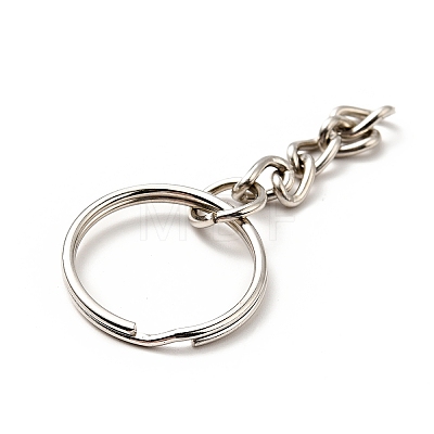 Alloy Keychain Ring Clasps PALLOY-P286-01-1