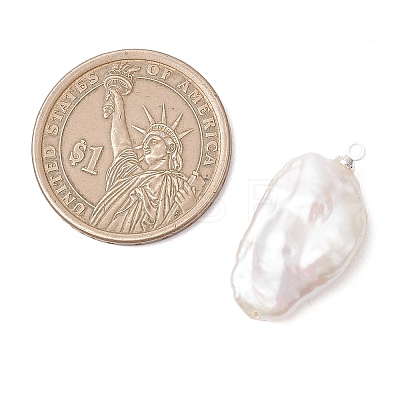 Natural Keshi Pearl Pendants PALLOY-JF04900-02-1