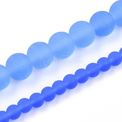 Transparent Glass Beads Strands GLAA-T032-T8mm-MD04-1