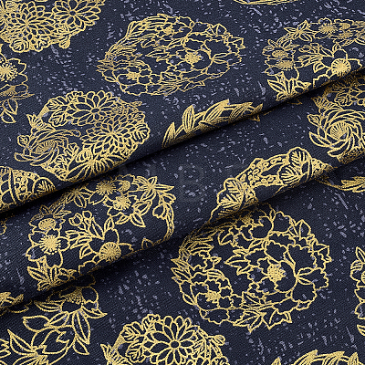 Dragon Pattern Cotton Fabric DIY-WH0579-96B-1