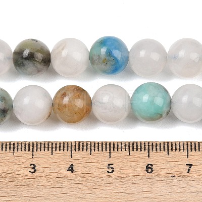 Natural Azurite Beads Strands G-L647-A01-10mm-1