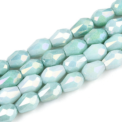 Anti-Tarnish Electroplate Glass Beads Strands GLAA-T025-13A-03-1