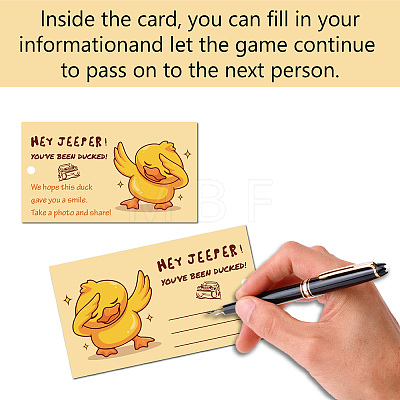 CREATCABIN 50Pcs Duck Theme Paper Card AJEW-CN0001-94C-1