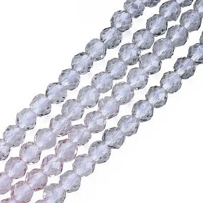 Transparent Glass Beads Strands GLAA-N041-010-06-1