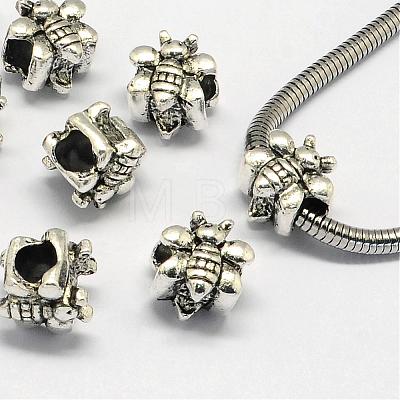 Alloy European Beads PALLOY-S079-078AS-1