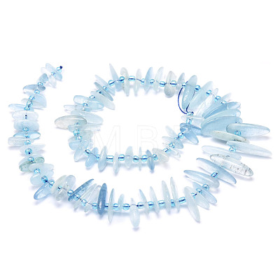 Natural Aquamarine Beads Strands G-E569-O05-1