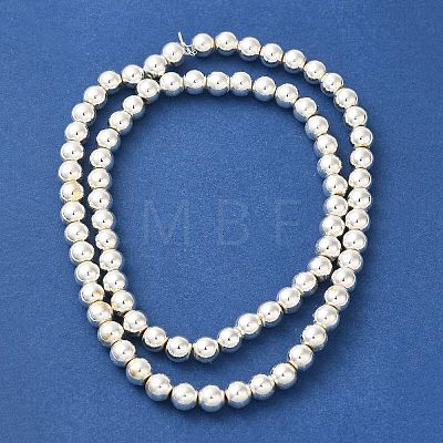 Electroplated Synthetic Non-magnetic Hematite Beads Strands G-I364-C02-1