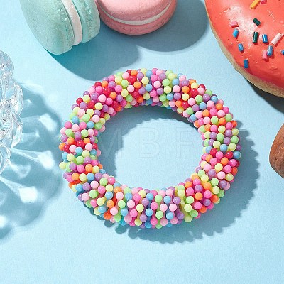 Acrylic Bead Cluster Stretch Kid Bracelets for Girls BJEW-JB10371-1