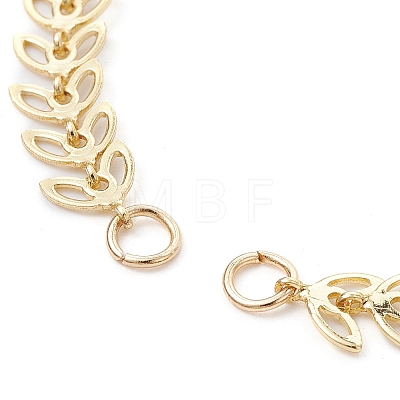 Brass Handmade Cobs Chain Link Bracelet Making AJEW-TA00007-1