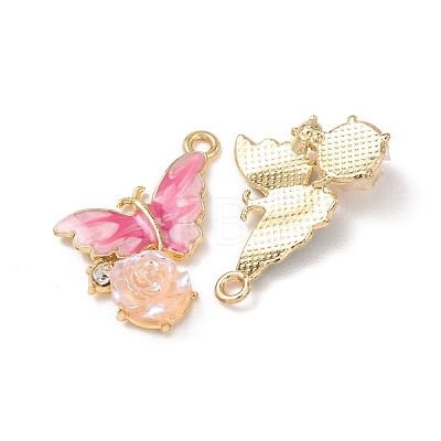Alloy Enamel Pendants FIND-Z122-01G-1