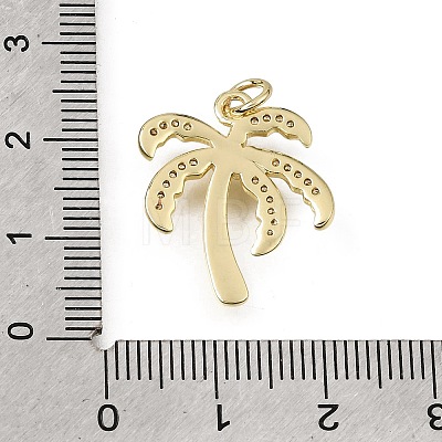 Brass Micro Pave Clear Cubic Zirconia Pendants CU-L001-12G-01-1