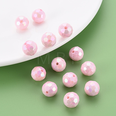 Opaque Acrylic Beads TACR-S154-10F-07-1