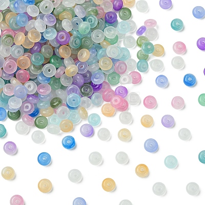 100G Baking Paint Imitation Jade Glass Beads DGLA-YW0001-54K-1