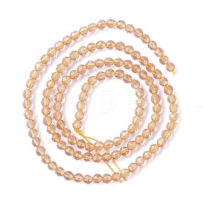 Transparent Glass Beads Strands GLAA-C019-01B-12-1