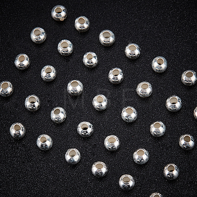 40Pcs 925 Sterling Silver Beads STER-BBC0002-04B-1