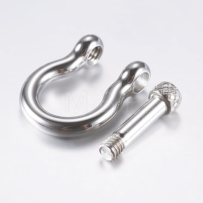 304 Stainless Steel D-Ring Anchor Shackle Clasps X-STAS-F133-22P-1
