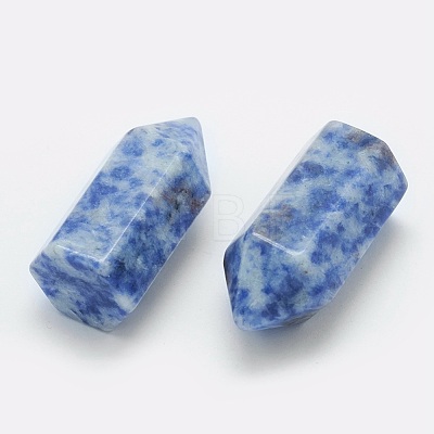 Natural Blue Spot Jasper Pointed Beads G-G760-K10-1