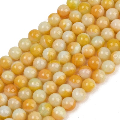 Handmade Lampwork Beads Strand LAMP-B056-8mm-09-1