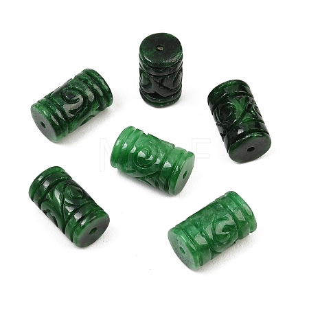 Dyed Natural Myanmar Jade Burmese Jade Carved Beads GG-CBAC08B-01B-1