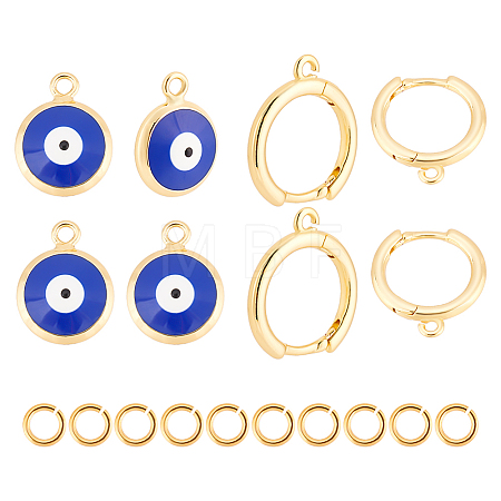 DIY Evil Eye Earring Making Kit DIY-AR0002-83-1