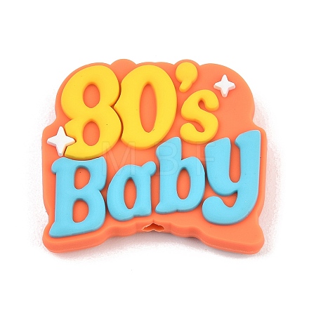 Funny Silicone Beads PL-T045-01B-1