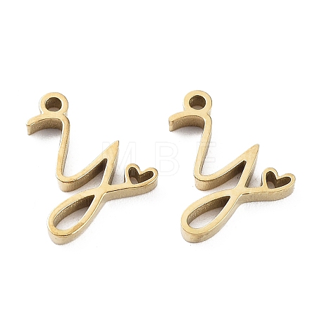 304 Stainless Steel Charms X-STAS-M327-02G-Y-1