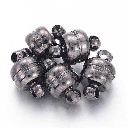 Brass Magnetic Clasps with Loops X-KK-H361-B-1